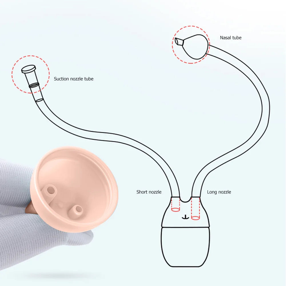 Baby Nasal Aspirator – Soft & Gentle Straw Type Snot Remover 👶💖