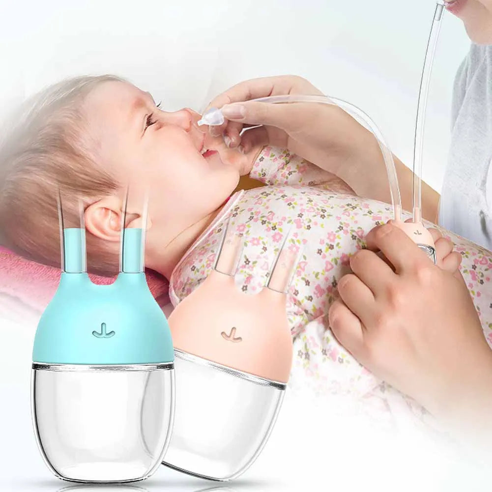 Baby Nasal Aspirator – Soft & Gentle Straw Type Snot Remover 👶💖