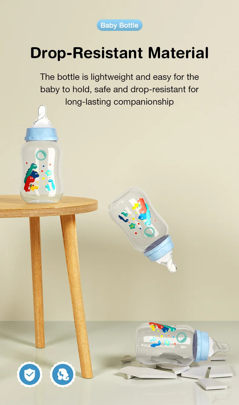 Dr.Isla Baby Bottle - 240ml Wide Mouth Bottle for Infants and Toddlers