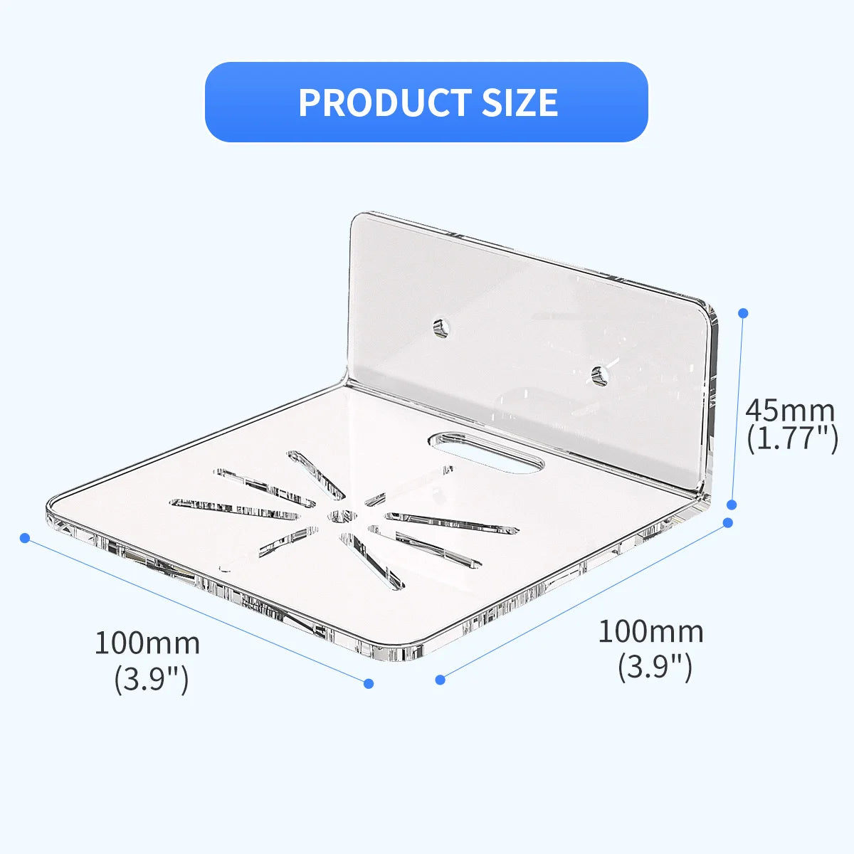 Security Camera Bracket - Wall Mount (No Drilling or Drill Mounting)