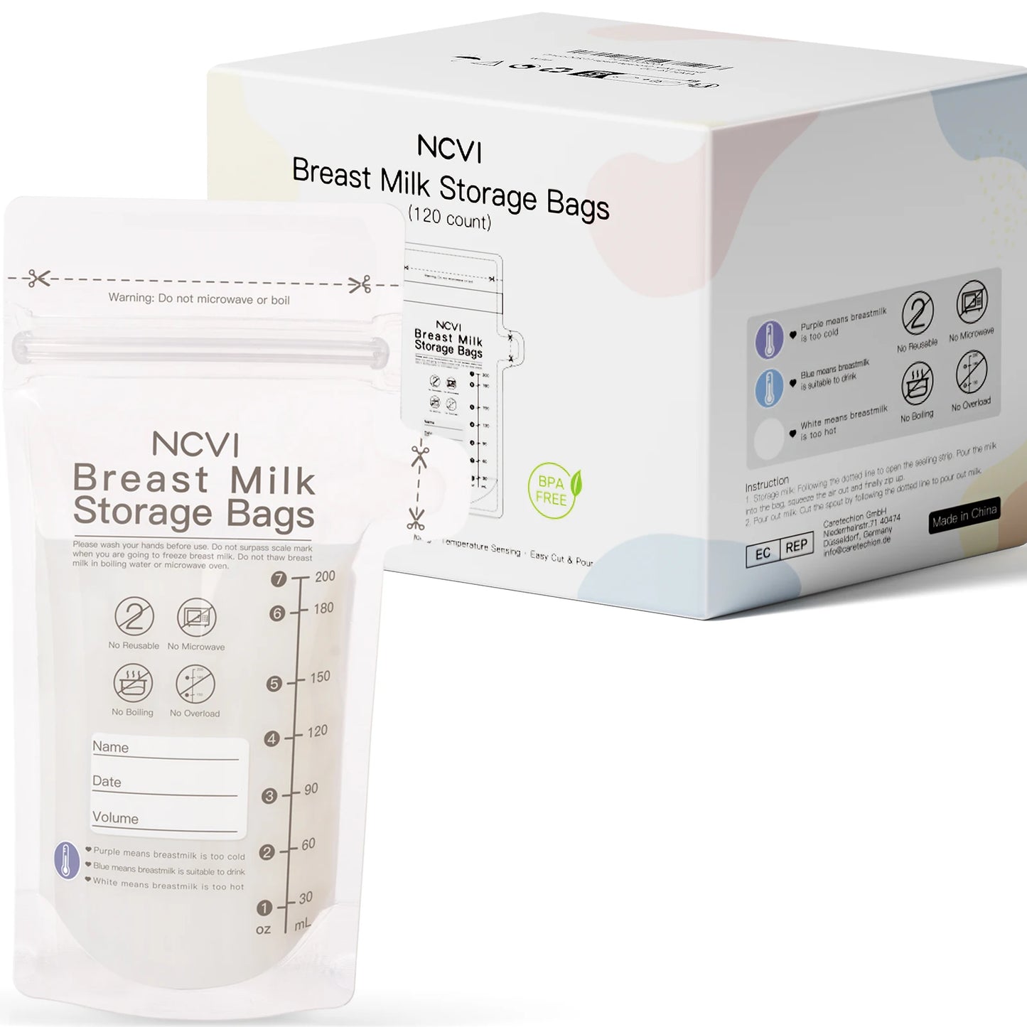 NCVI Breastmilk Storage Bags – Safe, Hygienic & Convenient for Every Mom!