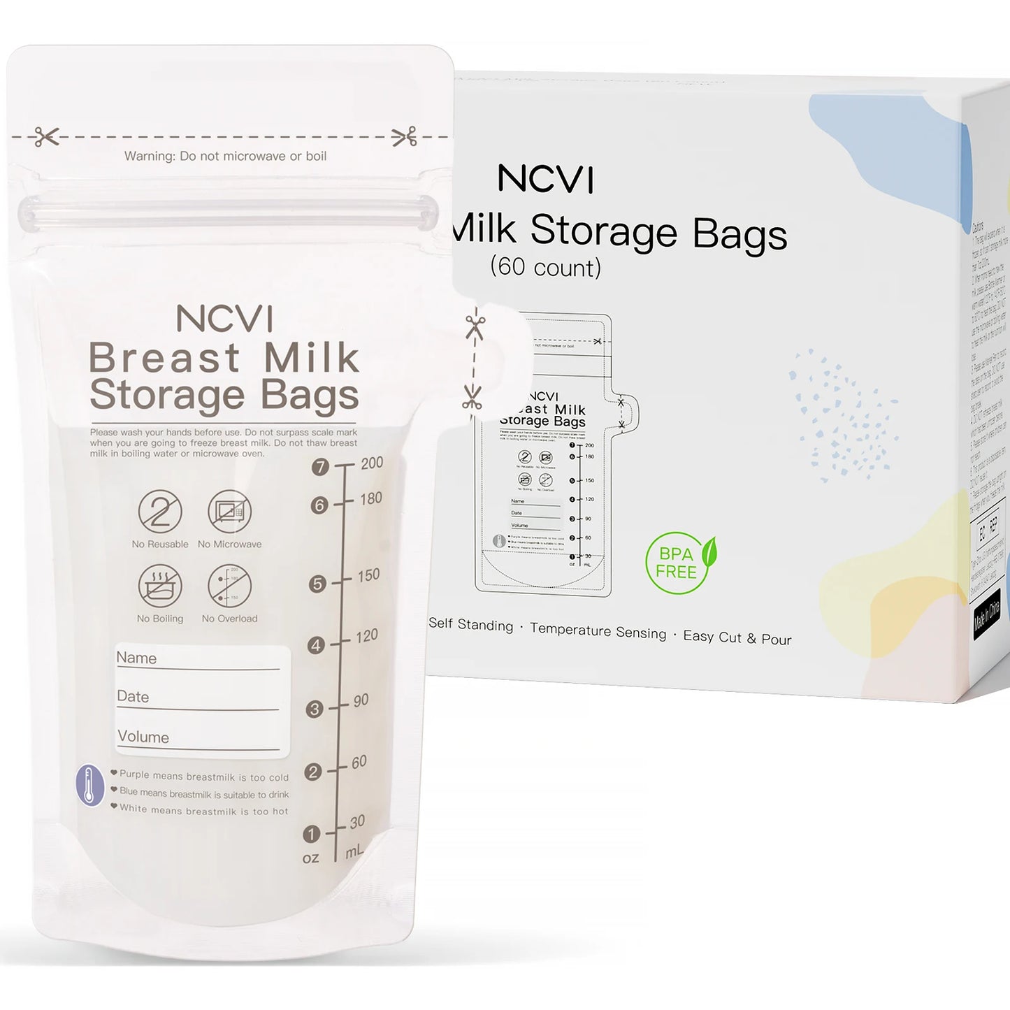 NCVI Breastmilk Storage Bags – Safe, Hygienic & Convenient for Every Mom!