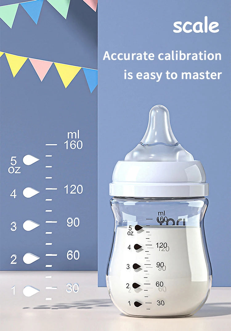 Dr.Isla Baby Bottle - 160ml Wide Mouth Glass Bottle