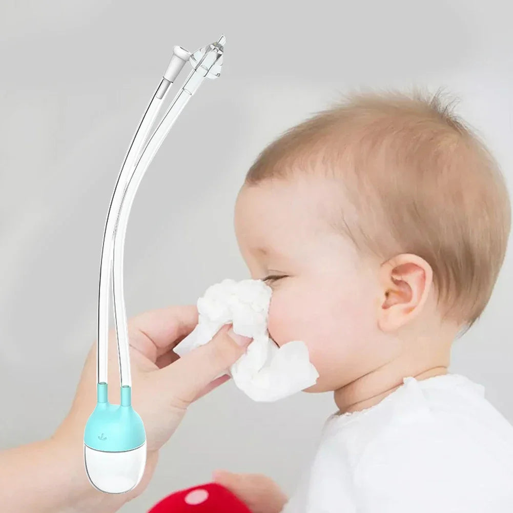 Baby Nasal Aspirator – Soft & Gentle Straw Type Snot Remover 👶💖