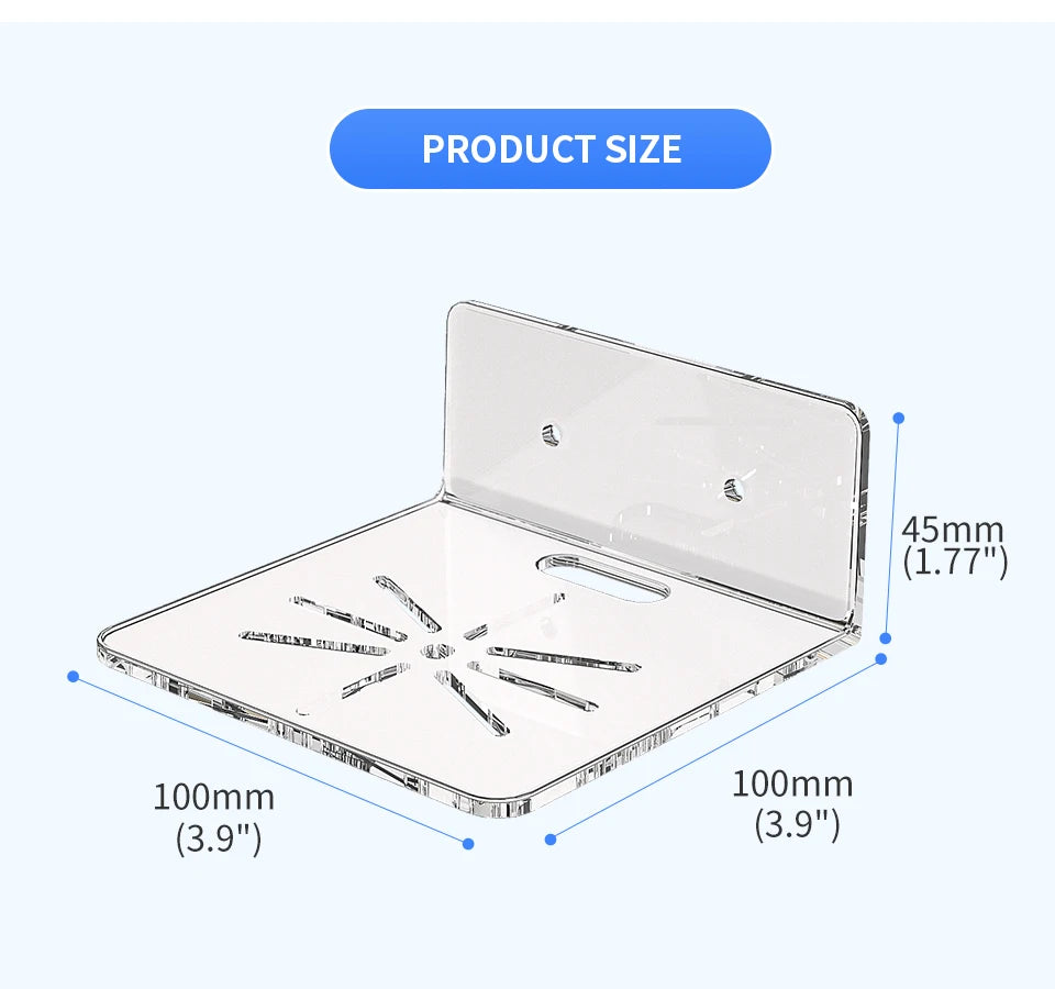 Security Camera Bracket - Wall Mount (No Drilling or Drill Mounting)