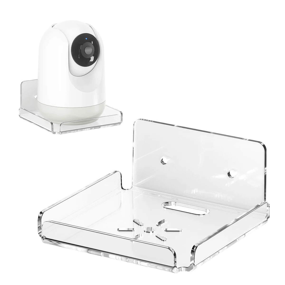 Security Camera Bracket - Wall Mount (No Drilling or Drill Mounting)