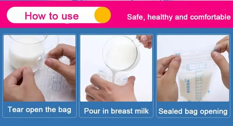 PMGZGLY Breastmilk & Baby Food Storage Bags – Safe, Spacious & Leak-Proof!