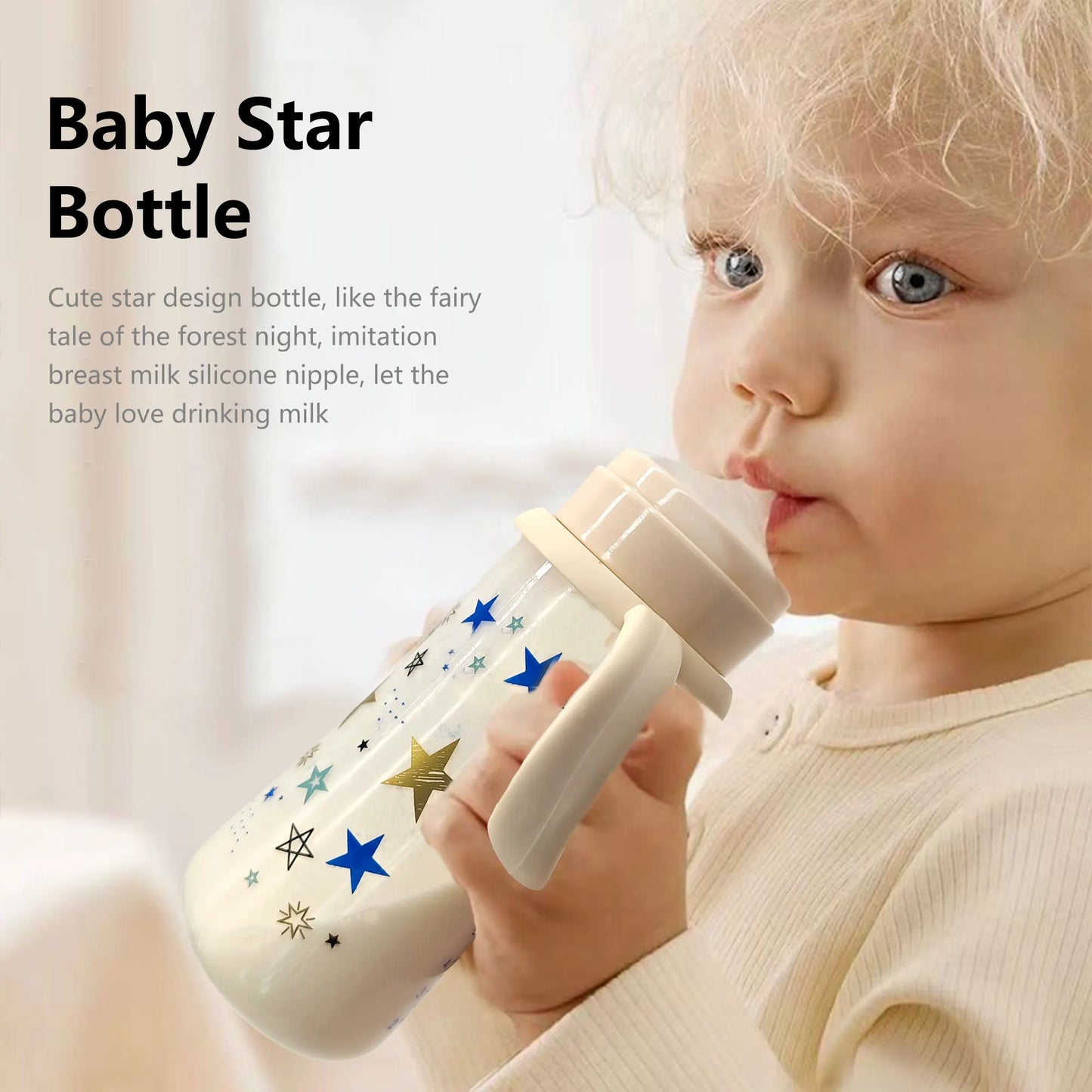 330ml Baby Bottle with Handle – Safe and Convenient for Your Little One