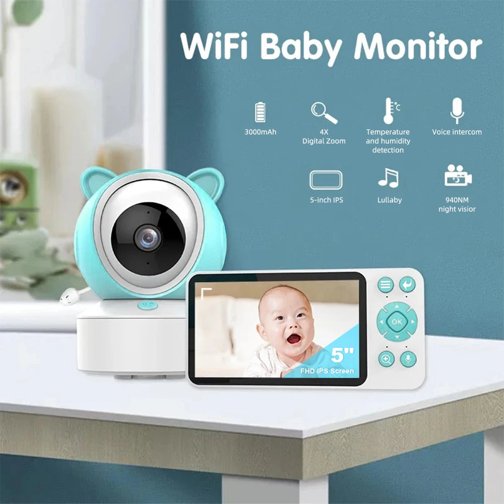 REHENT Baby Monitor with Camera - 1080P Smart WiFi Baby Monitor